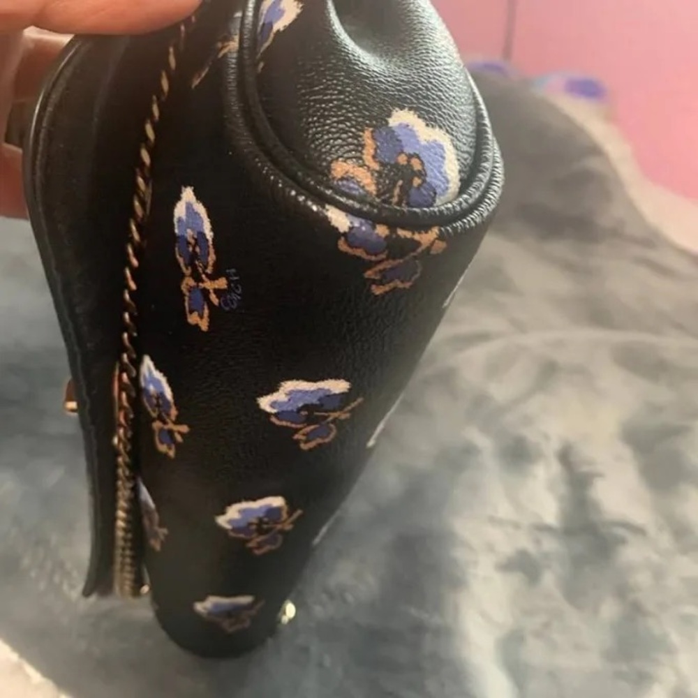 COACH Mini Bramble Rose F35909 Coated Canvas Crossbody/Shoulder/Clutch Bag - Picture 10 of 11